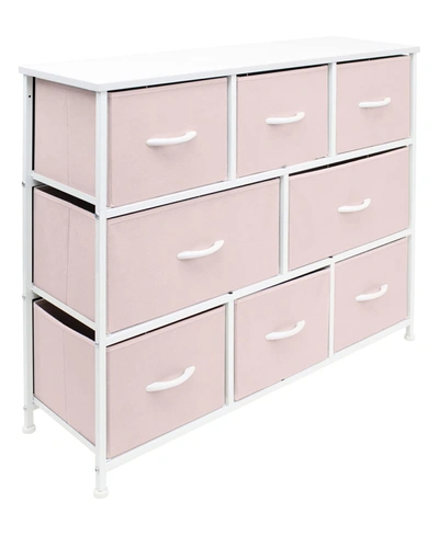 Shop Sorbus 8 Drawers Chest Dresser In Pink
