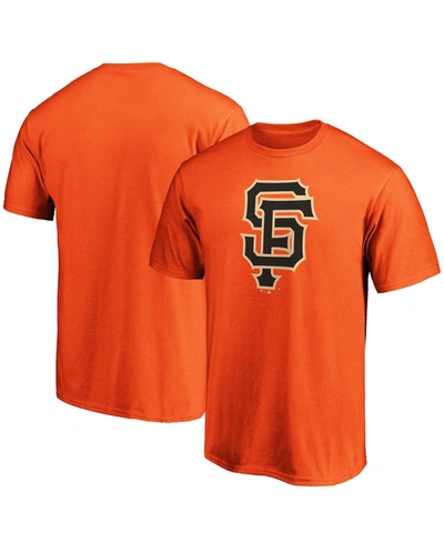 Shop Fanatics Men's Orange San Francisco Giants Official Logo T-shirt