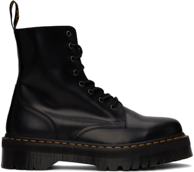 Shop Dr. Martens' Black Polished Jadon Boots