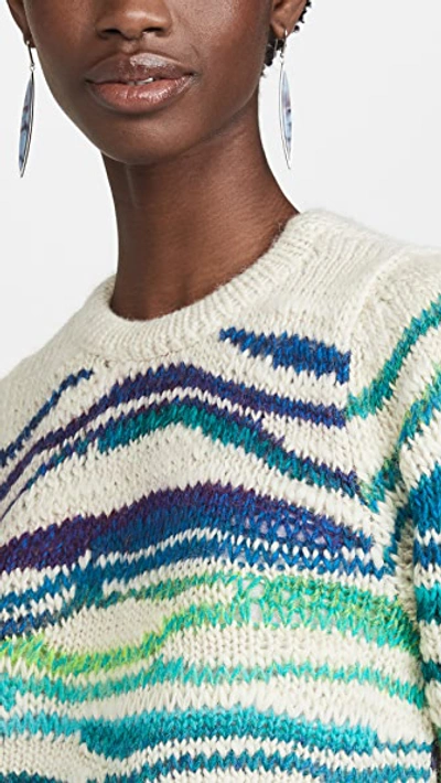 Isabel Marant Étoile Serena Striped Wool-blend Sweater In Beige 