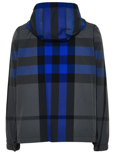 Shop Burberry Checked Hooded Jacket In Multi