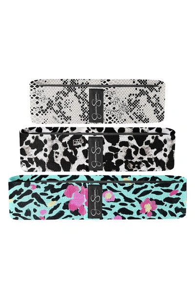 Jessica Simpson Hip Resistance Band 3 piece Set In Multi ModeSens