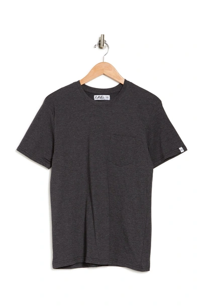 Shop Mister Short Sleeve Pocket T-shirt In Black Heather