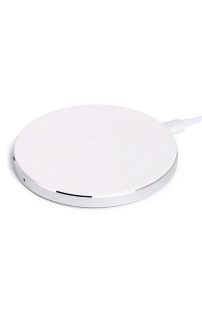 Shop Phunkee Tree Tech Accessories Leather Wireless Charging Pad In White