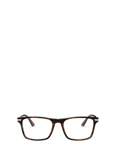 Shop Prada Eyewear Pr 01wv Havana Glasses