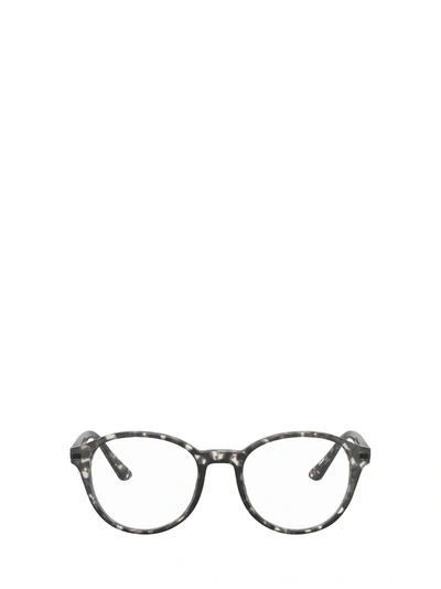 Shop Prada Pr 13wv Matte Grey Tortoise Glasses