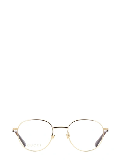 Shop Gucci Eyewear Gg0835o Gold Glasses