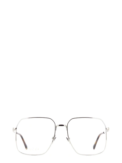 Shop Gucci Gg0952o Silver Glasses