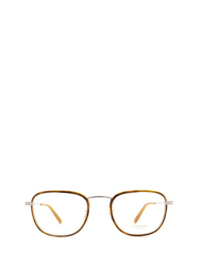 Shop Oliver Peoples Ov1249t Amber / Silver Glasses