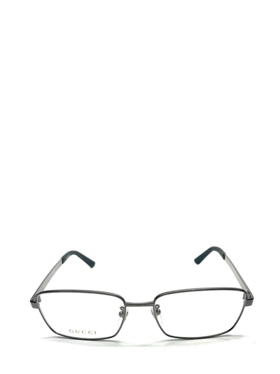Shop Gucci Eyewear Gg0693o Dark Ruthenium Glasses