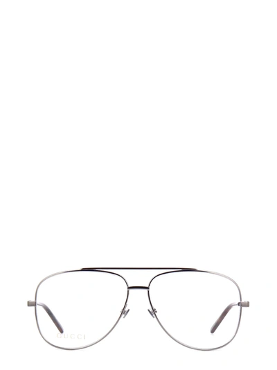 Shop Gucci Eyewear Gg0442o Ruthenium Glasses