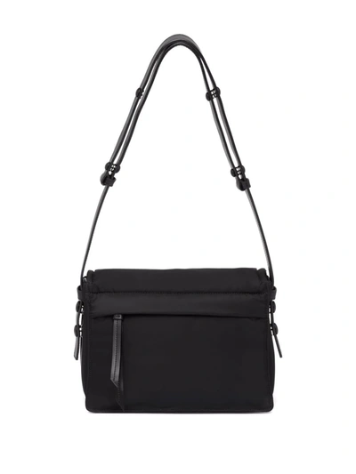 Shop Prada Small Re-nylon Padded Shoulder Bag In Black