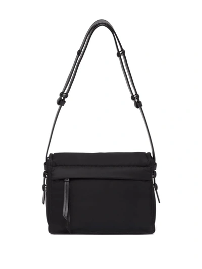 Prada Small Padded Re-nylon Shoulder Bag In Black