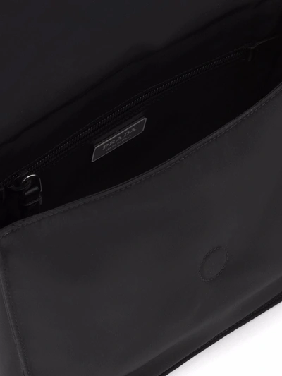 Prada Small Padded Re-nylon Shoulder Bag In Black