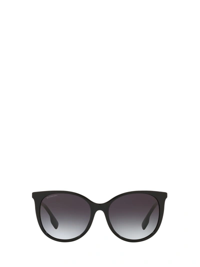 Shop Burberry Eyewear Be4333 Black Sunglasses