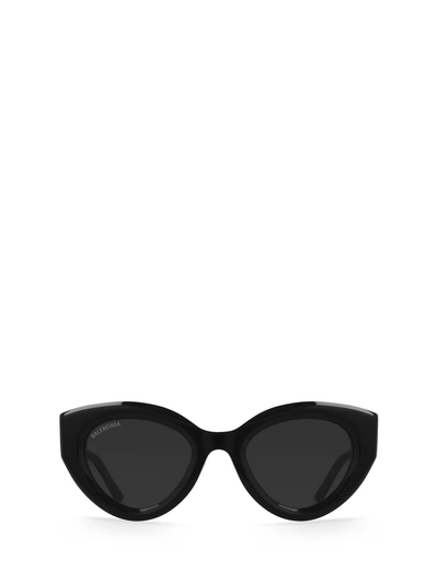 Shop Balenciaga Bb0073s Black Sunglasses