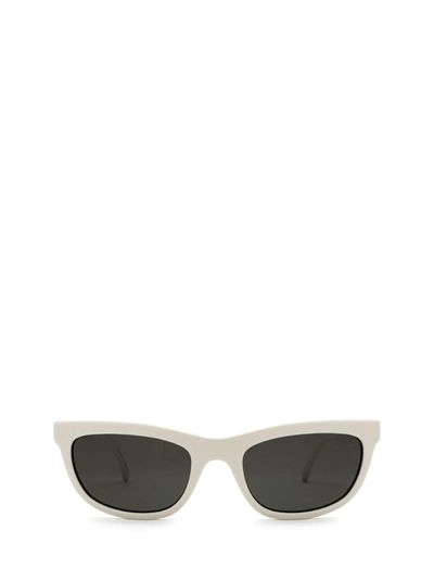 Shop Saint Laurent Sl 493 Ivory Sunglasses