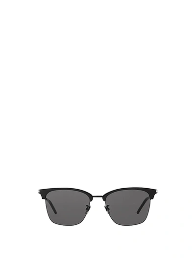 Shop Saint Laurent Eyewear Sl 340 Black Sunglasses