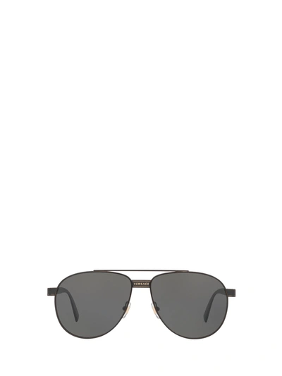 Shop Versace Ve2209 Black Sunglasses