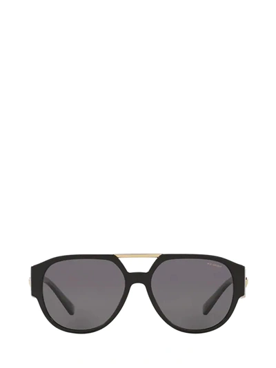 Shop Versace Ve4371 Black Sunglasses
