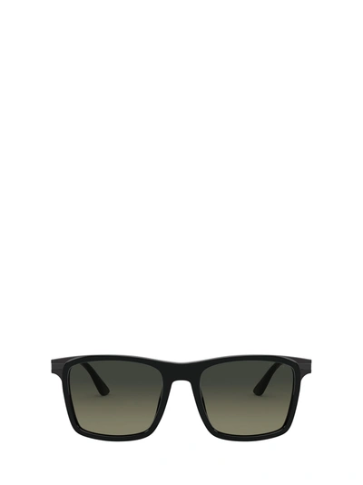 Shop Prada Pr 19xs Black Sunglasses