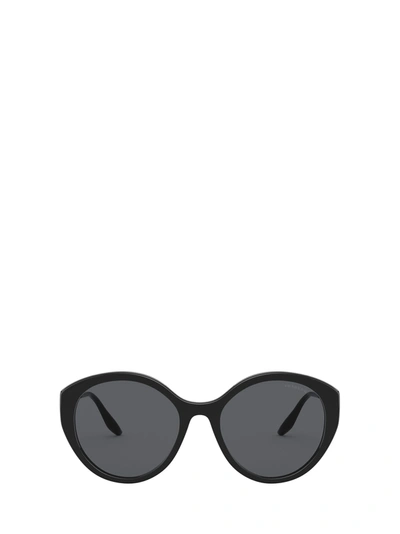 Shop Prada Eyewear Pr 18xs Black Sunglasses