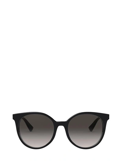 Shop Valentino Va4069 Black Sunglasses