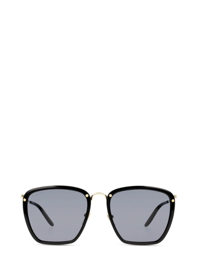 Shop Gucci Gg0673s Black Sunglasses