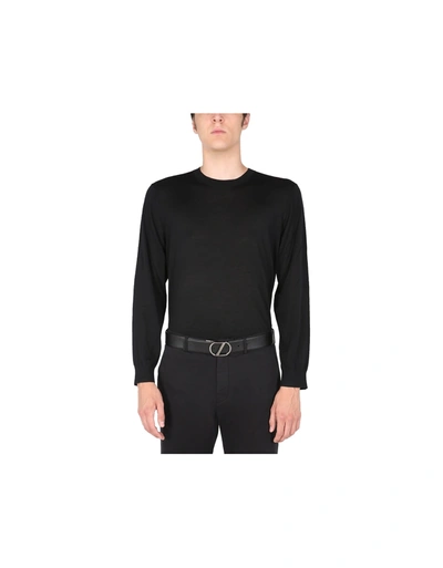 Shop Ermenegildo Zegna Regular Fit Sweater In Black