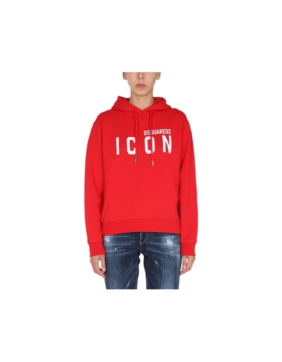 Shop Dsquared2 Hoodie In Red
