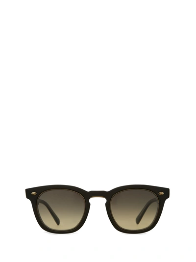 Shop Mr Leight Hanalei S Black Tar - Antique Gold Sunglasses