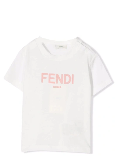 Shop Fendi T-shirt With Logo In White