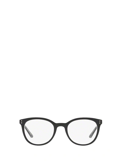 Shop Polo Ralph Lauren Pp8529 Shiny Black On Crystal Glasses