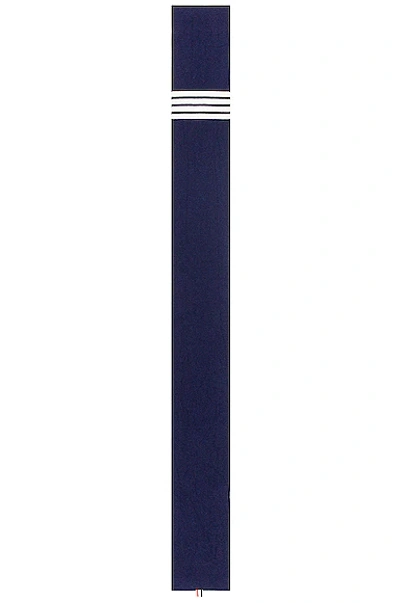 Shop Thom Browne Cashmere 4 Bar Scarf In Navy