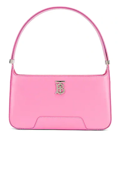 Shop Burberry Medium Tb Shoulder Bag In Primrose Pink
