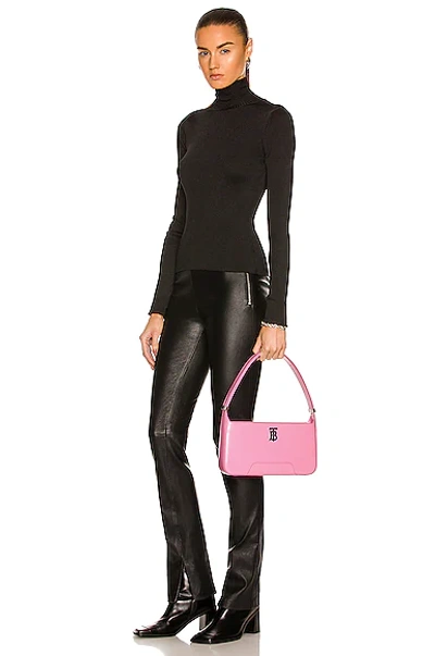 Shop Burberry Medium Tb Shoulder Bag In Primrose Pink