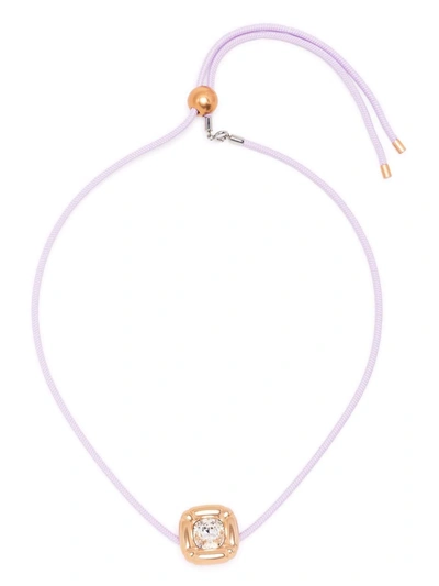 Shop Swarovski Dulcis Necklace In Purple