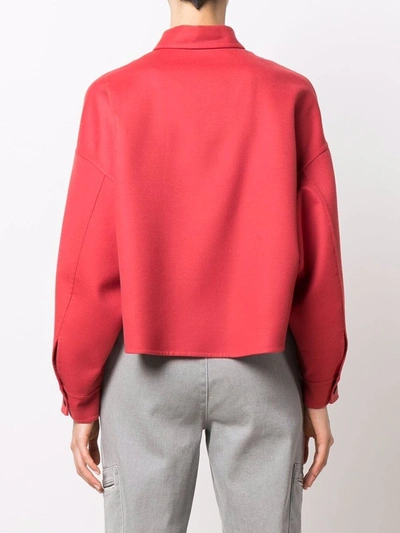 Fabiana Filippi Drop-shoulder Buttoned Shirt In Red