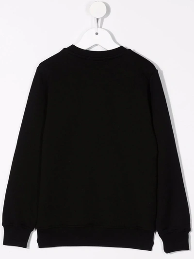 Shop Msgm Logo-print Sweatshirt In Black