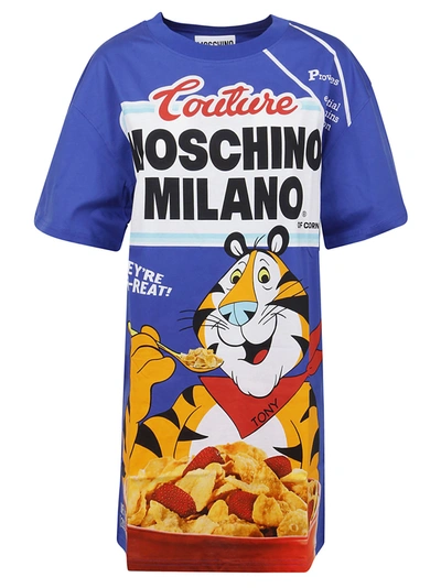 Shop Moschino Year Of Tiger Printed Crewneck T In Multi