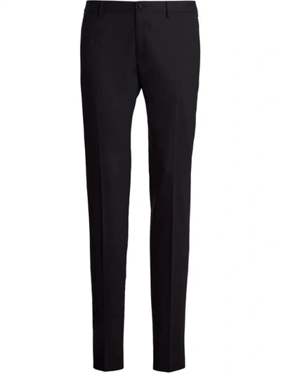 Shop Dolce & Gabbana Tailored Tapered-leg Trousers In Schwarz