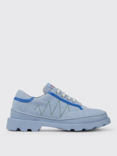 Shop Camper Brutus  Shoes In Cotton And Nubuck In Blue