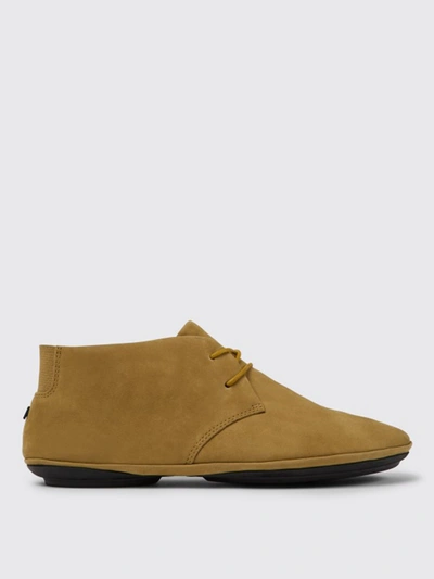 Camper Right  Ankle Boots In Nubuck In Brown
