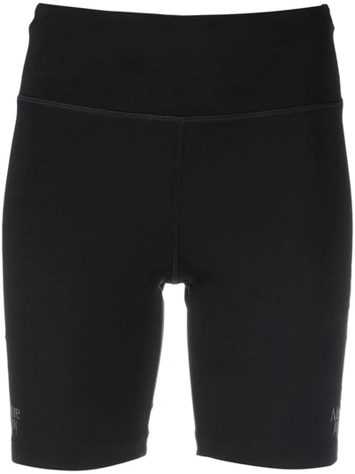 Shop More Joy Logo-print Cycling Shorts In Schwarz