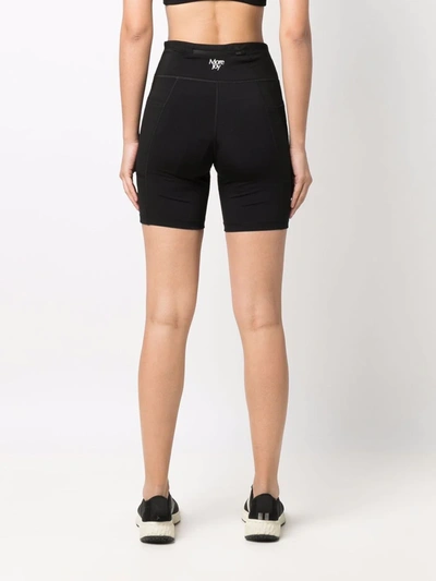 Shop More Joy Logo-print Cycling Shorts In Schwarz