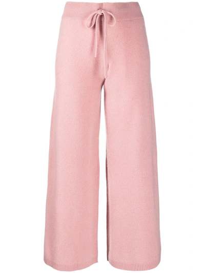 Shop Madeleine Thompson Cygnus Wide-leg Trousers In Rosa