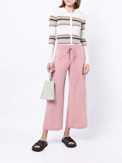 Shop Madeleine Thompson Cygnus Wide-leg Trousers In Rosa