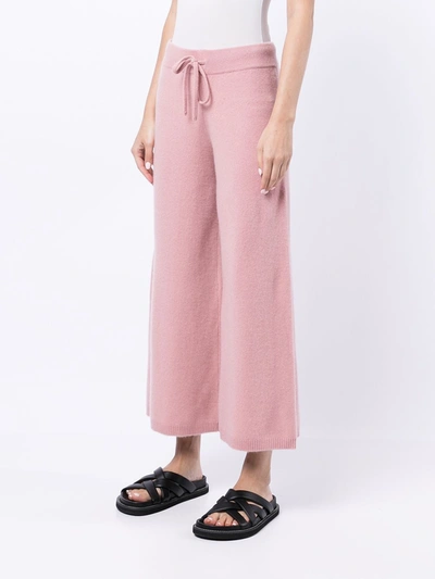 Shop Madeleine Thompson Cygnus Wide-leg Trousers In Rosa