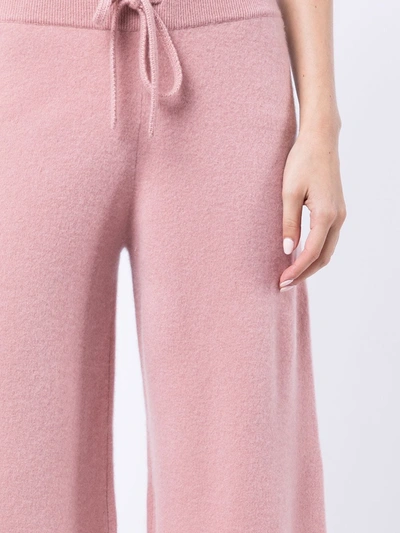 Shop Madeleine Thompson Cygnus Wide-leg Trousers In Rosa