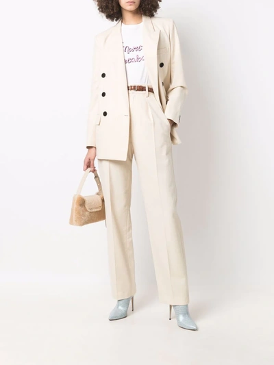 Isabel Marant Étoile Wide-leg Tailored Trousers In Nude